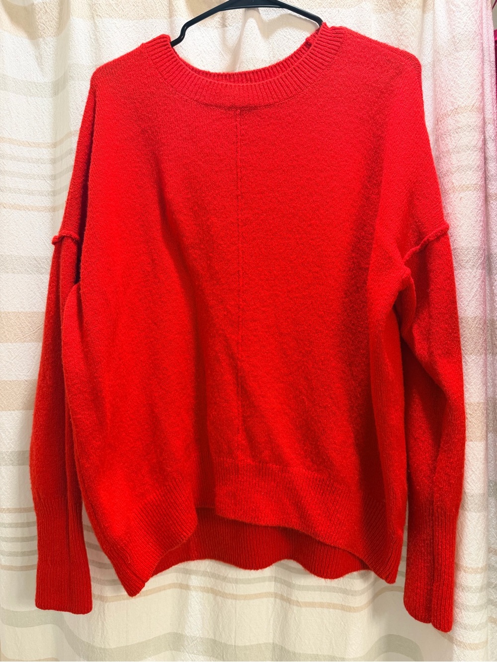 Vince Camuto Bright Red Crewneck Sweater